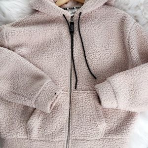 VS PINK SHERPA HOODIE